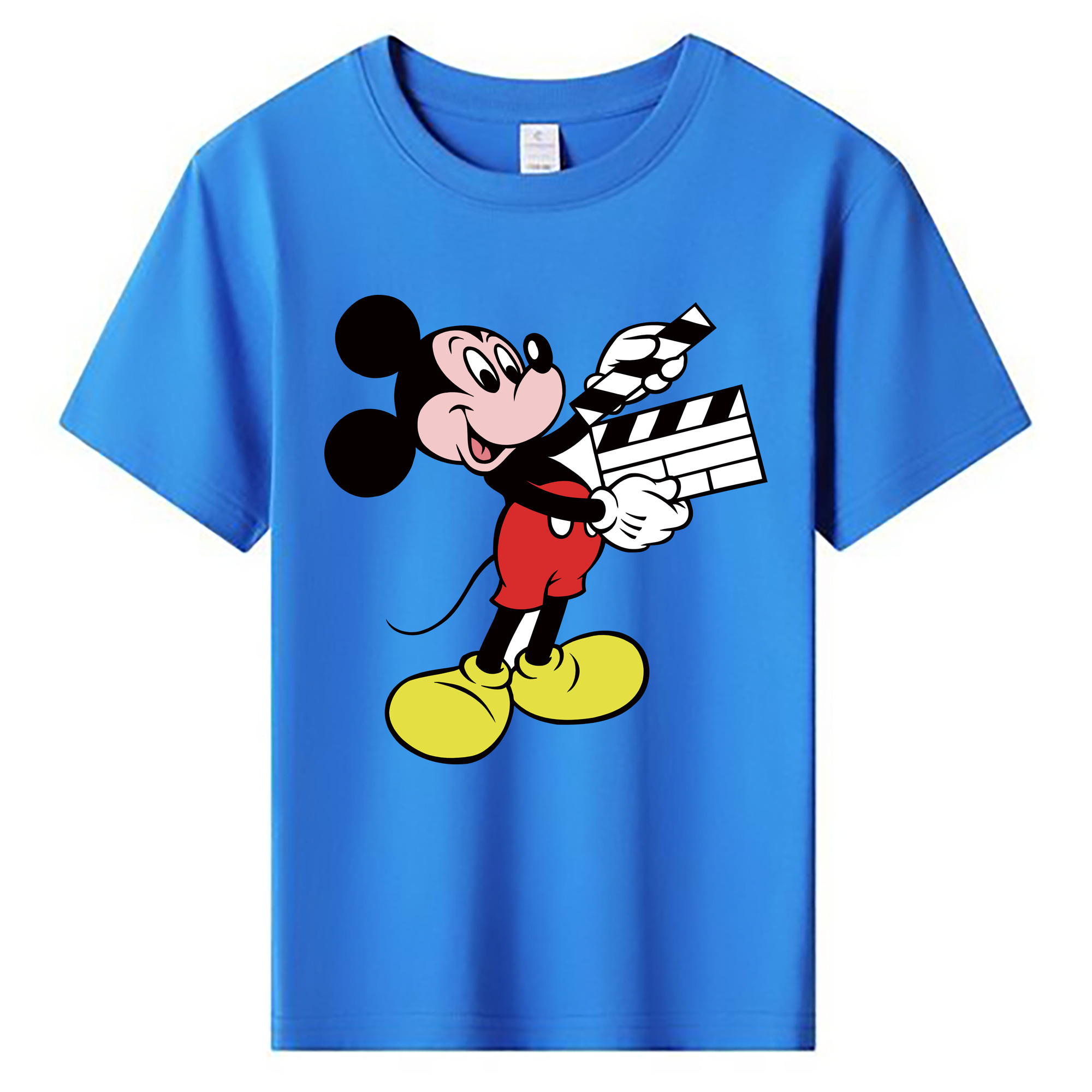 ミッキーマウス Mickey Mouse 綿100％キッズTシャツ（フロントプリント）